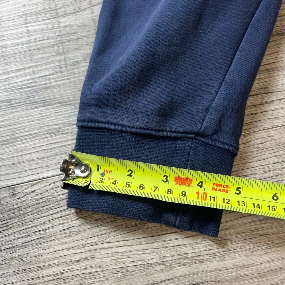 Nike‎ Joggers Mens Large Navy Blue Fleece Sweatpants Embroidered Logo Sportswear